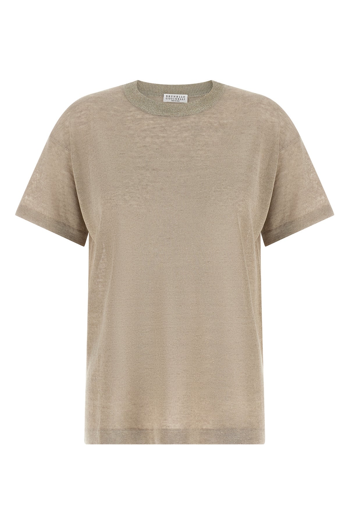 BRUNELLO CUCINELLI L semi-transparent light linen blend sweater