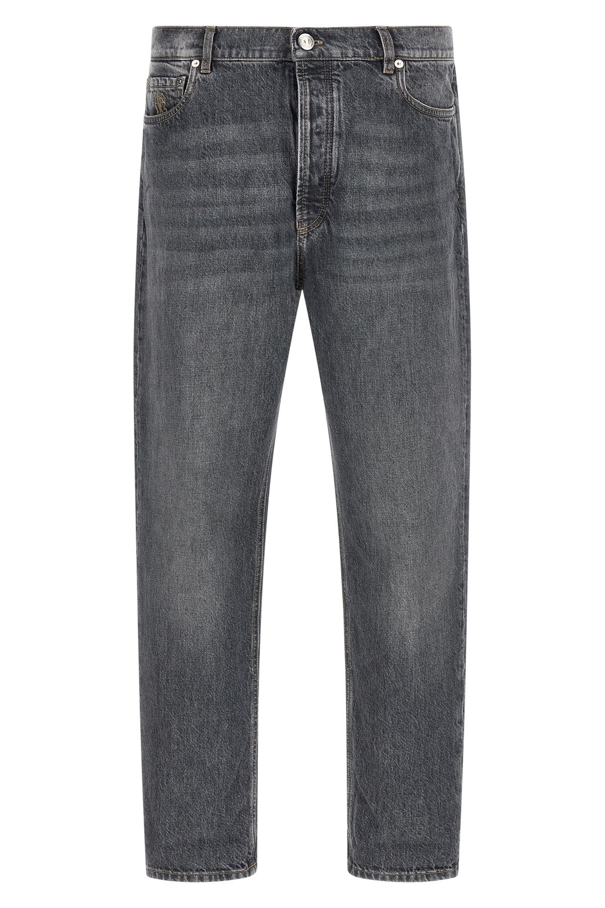 BRUNELLO CUCINELLI 46 brunello cucinellis greyscale fine denim jeans