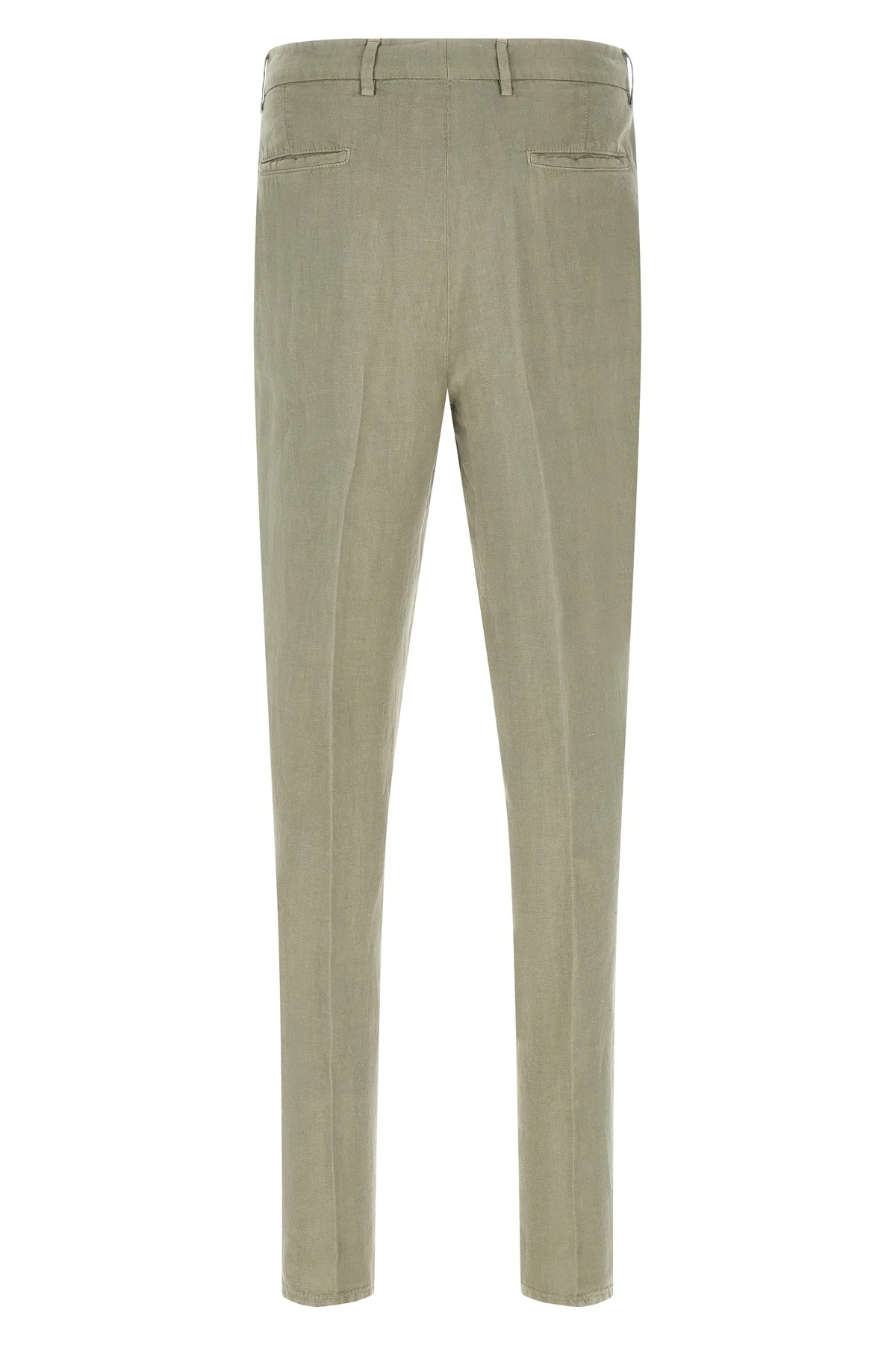 brunello cucinelli garment-dyed linen gabardine trousers