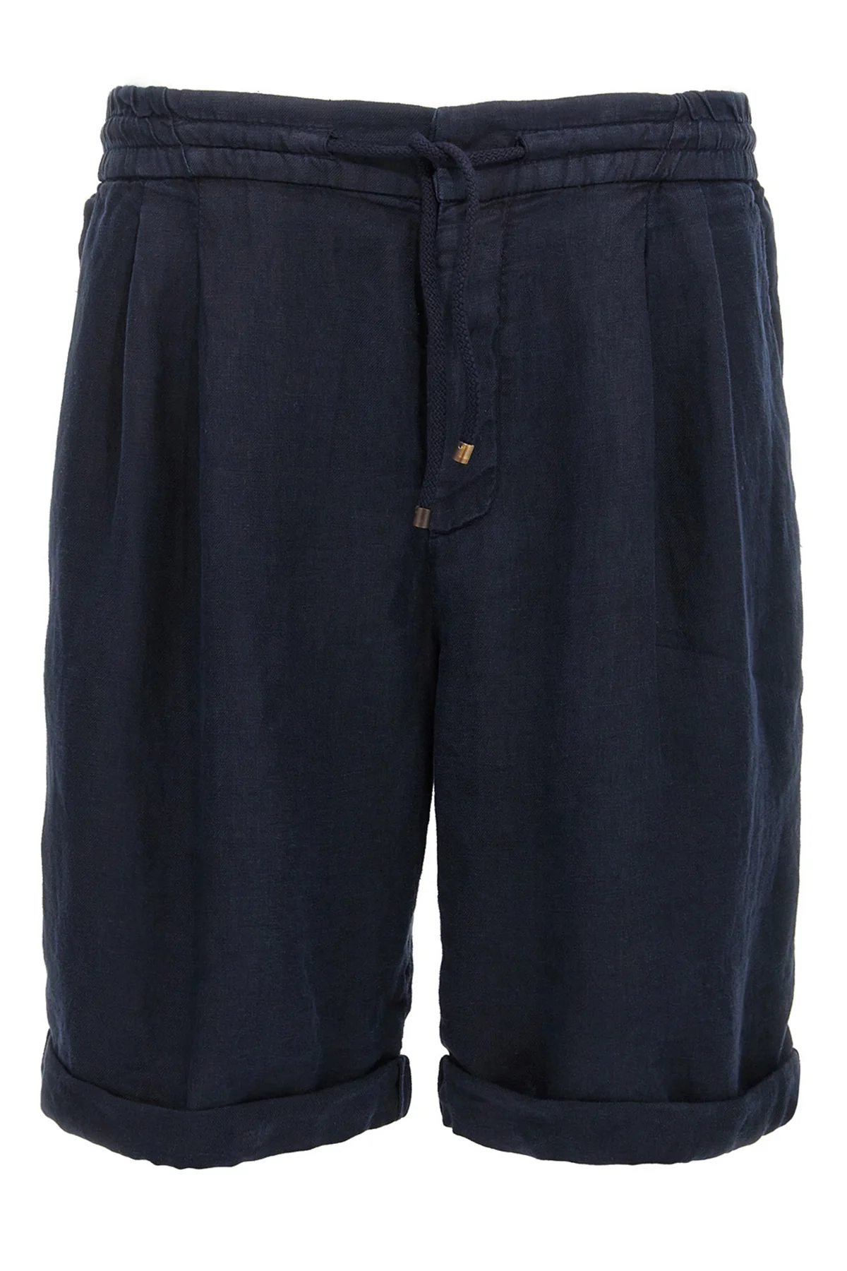 BRUNELLO CUCINELLI 52 garment-dyed linen bermuda shorts