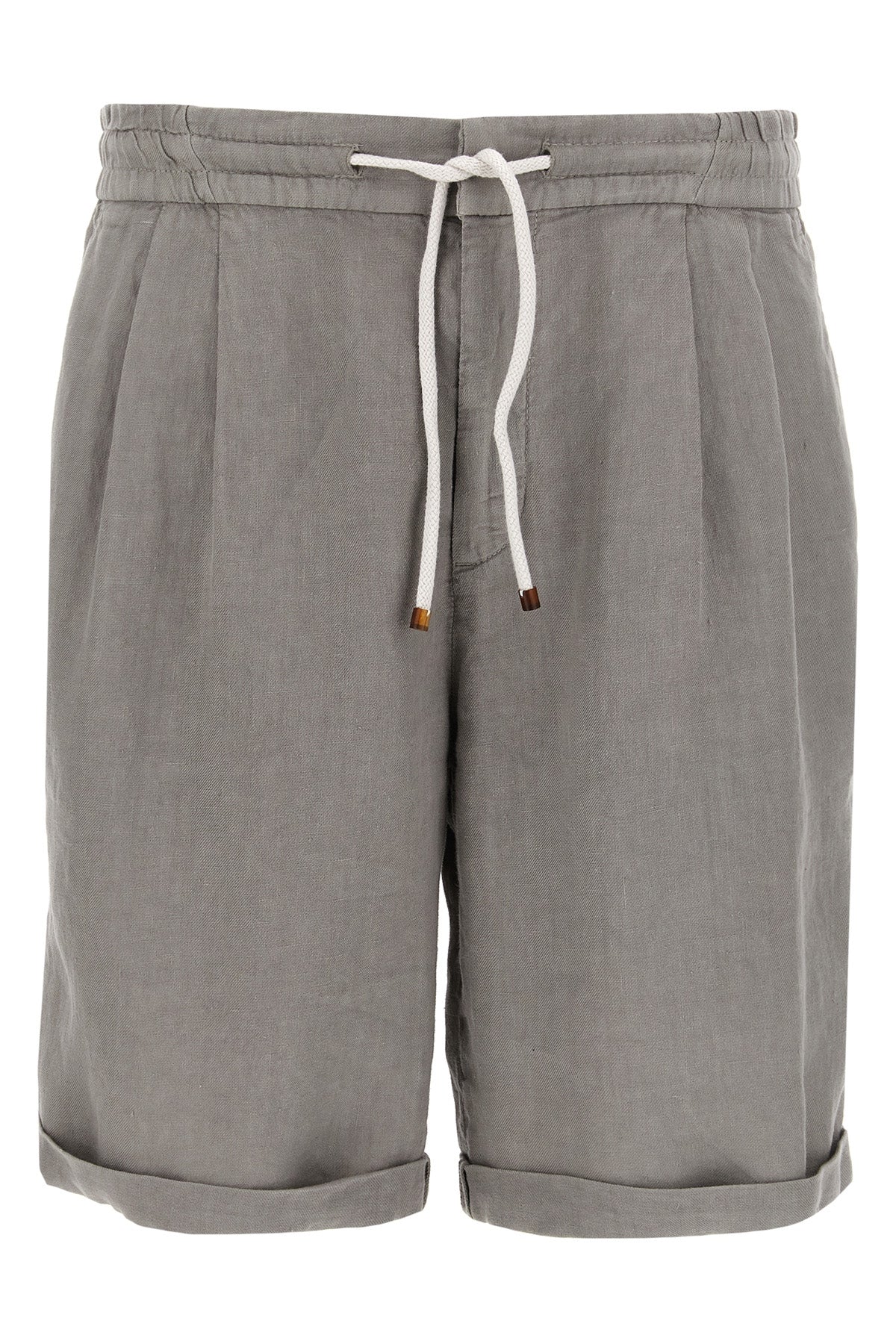 BRUNELLO CUCINELLI 54 garment-dyed linen bermuda shorts