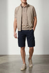 garment-dyed twisted cotton gabardine bermuda shorts