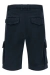 garment-dyed twisted cotton gabardine bermuda shorts