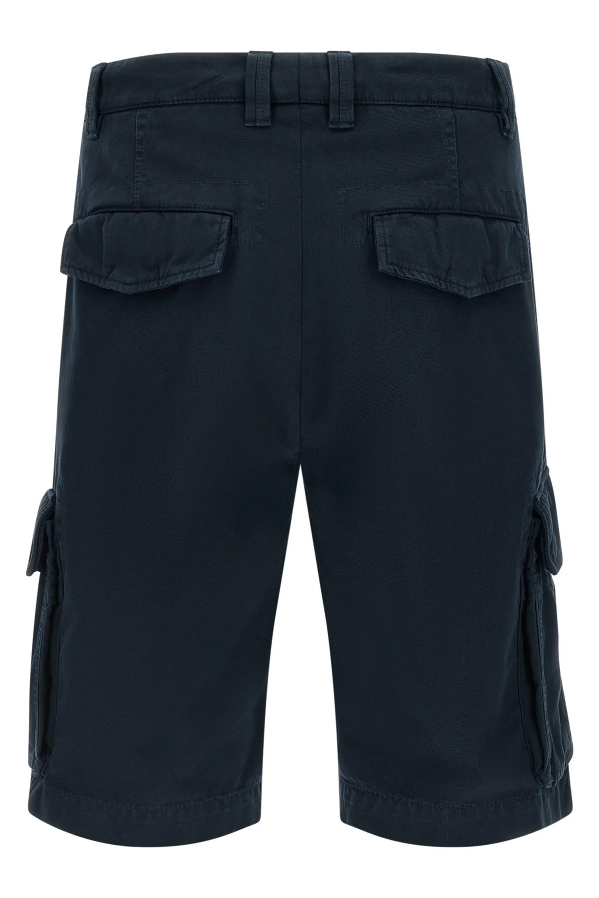 garment-dyed twisted cotton gabardine bermuda shorts