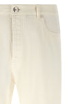 brunello cucinellis solid-color cotton denim jeans