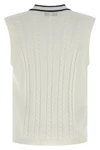 braided cotton knit vest