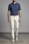 american pima comfort garment-dyed gabardine cotton trousers