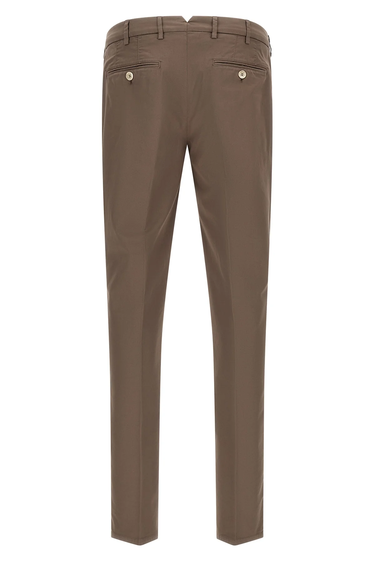 BRUNELLO CUCINELLI 56 american pima cotton gabardine comfort trousers in garment color
