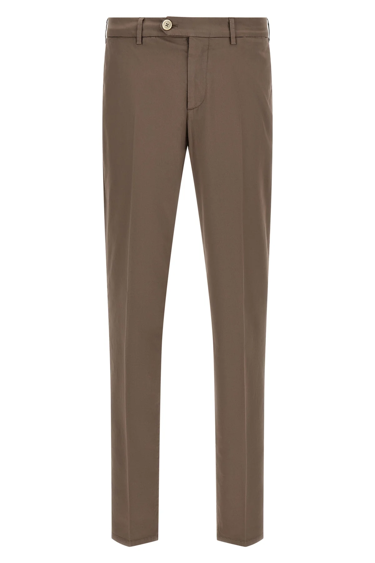 BRUNELLO CUCINELLI 56 american pima cotton gabardine comfort trousers in garment color