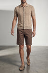 garment-dyed american pima cotton gabardine bermudas