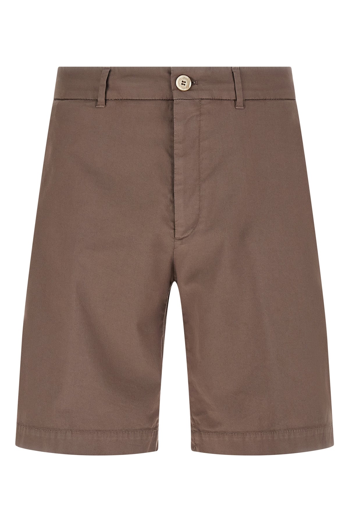 BRUNELLO CUCINELLI 54 garment-dyed american pima cotton gabardine bermudas