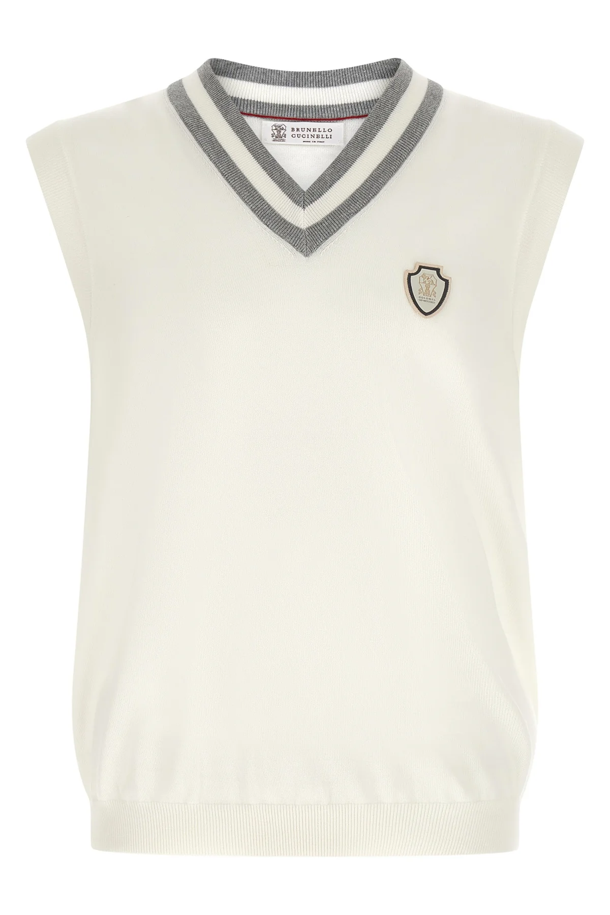 BRUNELLO CUCINELLI L cotton knit vest
