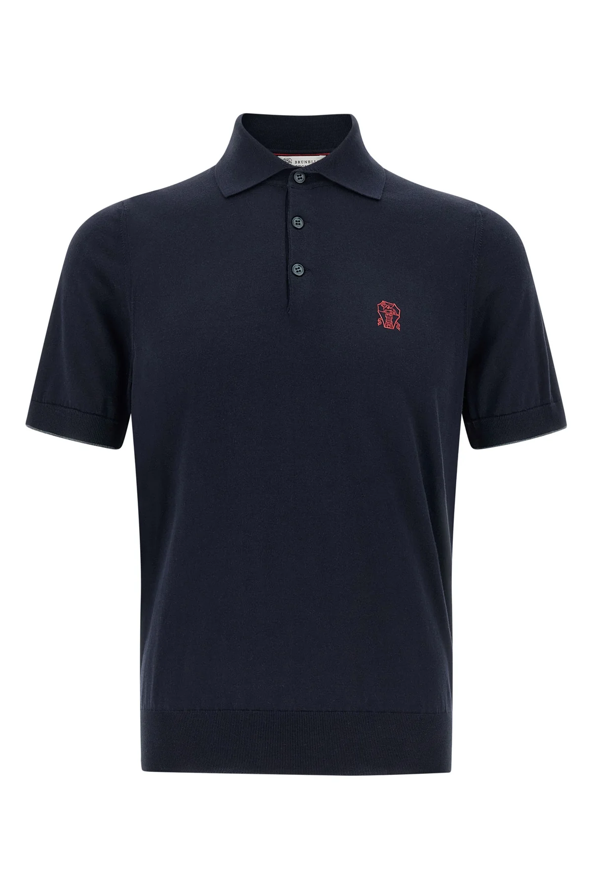 BRUNELLO CUCINELLI 46 polo shirt in light cotton knit