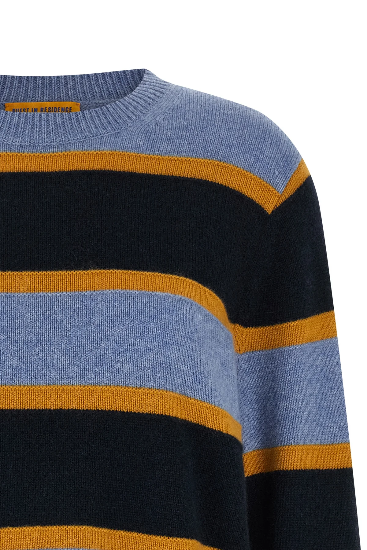 stripe crew striped medium-weight cashmere sweater