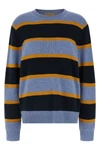 stripe crew striped medium-weight cashmere sweater