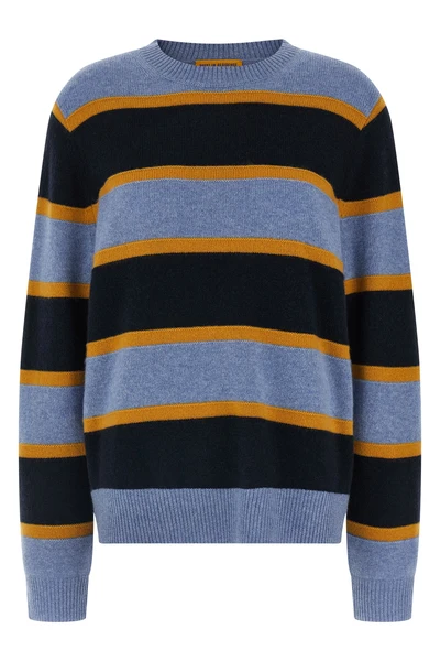 stripe crew striped medium-weight cashmere sweater