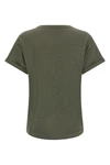 the brunello cucinelli crew neck sparkling cashmere and silk blend t-shirt sta