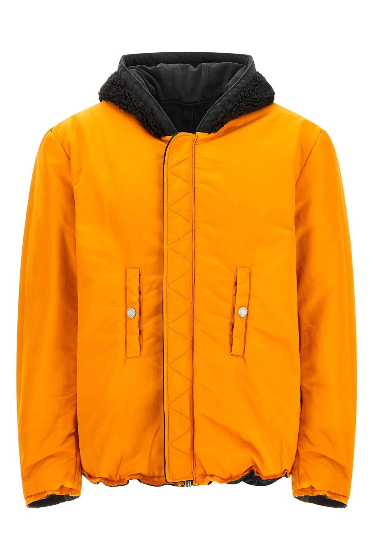 PURPLE L alpha industries x purple reversible bomber jacket in padded cotton canvas and n