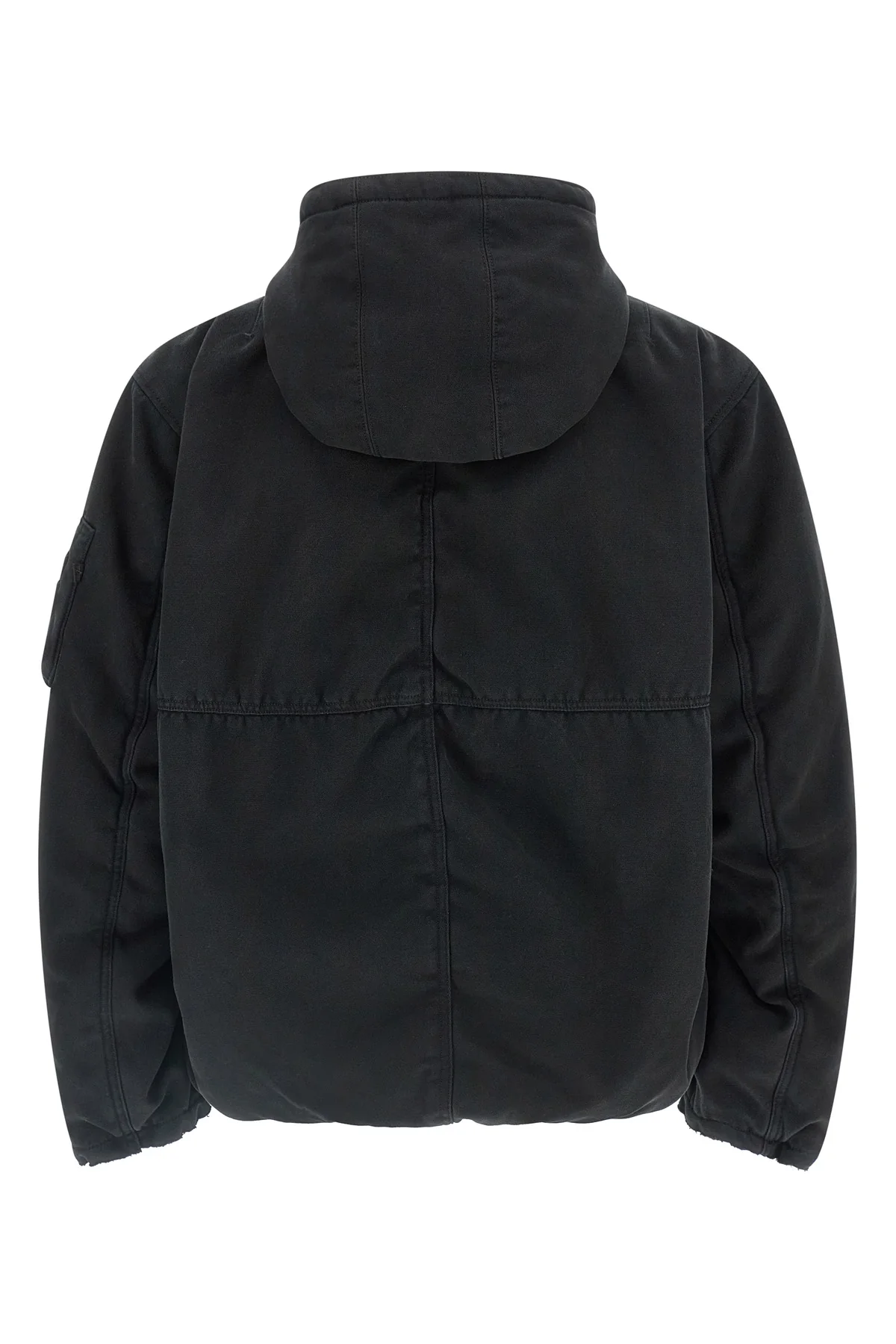 alpha industries x purple reversible bomber jacket in padded cotton canvas and n