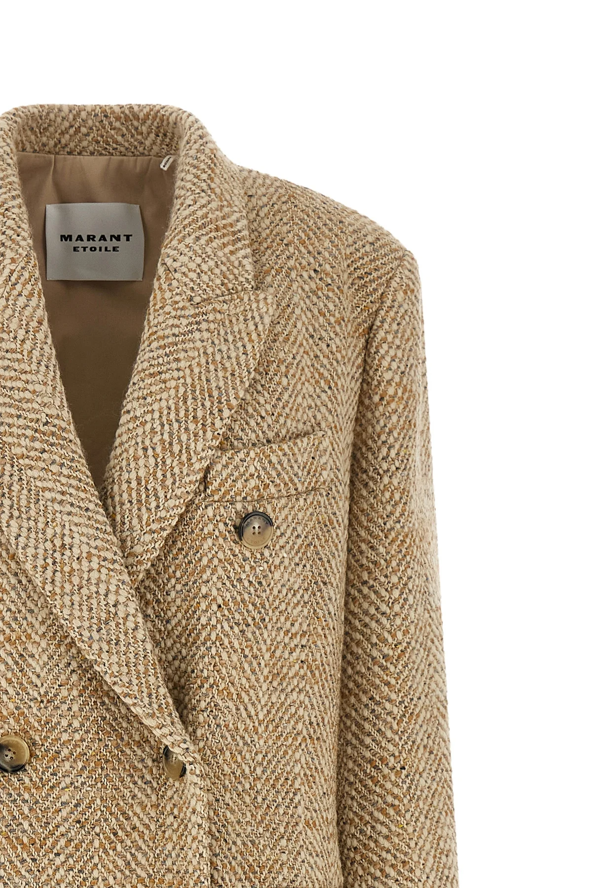 the marant etoile pilda coat defines the codes of tailored outerwear through a s