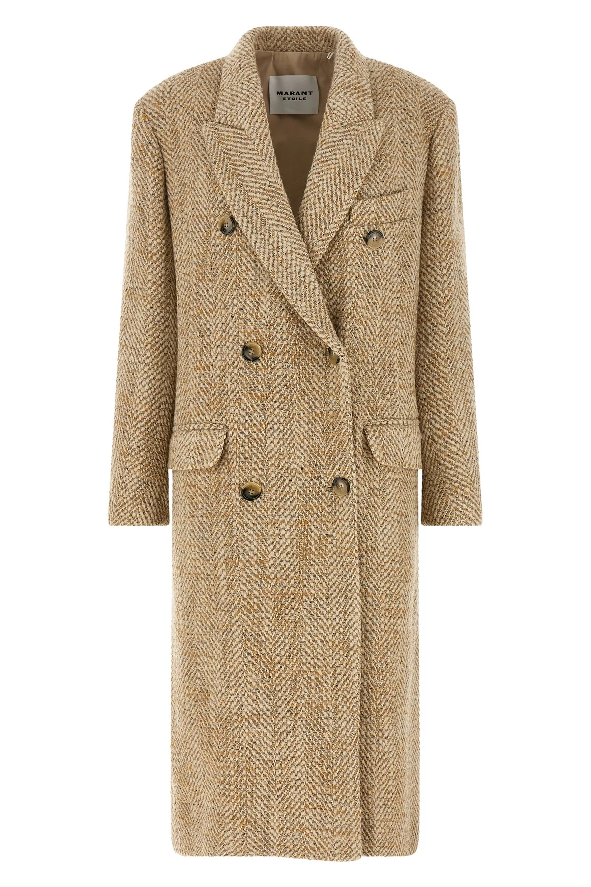 the marant etoile pilda coat defines the codes of tailored outerwear through a s