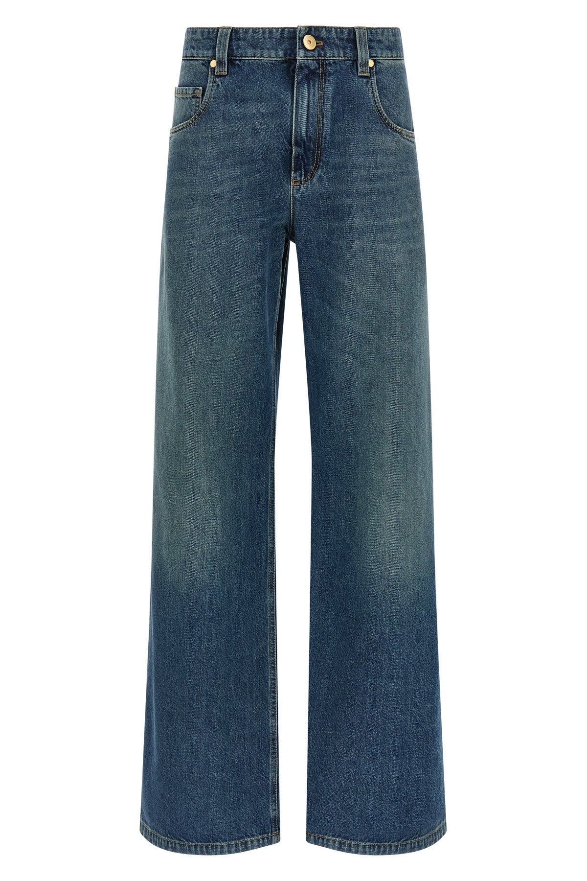 BRUNELLO CUCINELLI 42 stonewashed cotton denim jeans