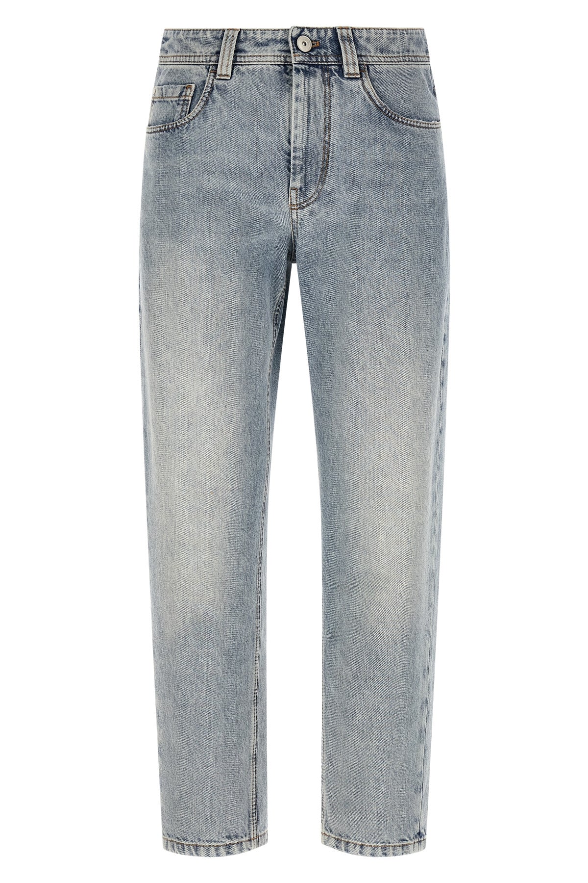 BRUNELLO CUCINELLI 36 baggy tapered authentic denim jeans