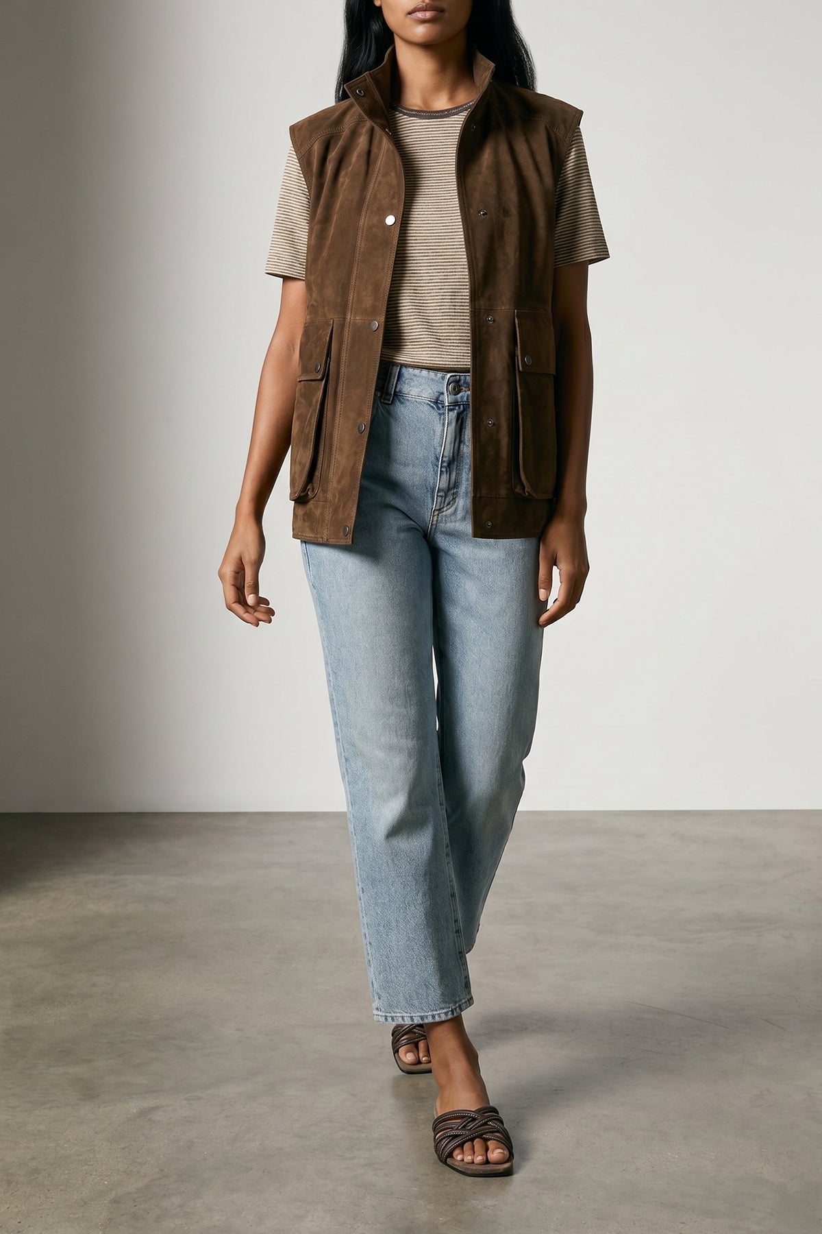 BRUNELLO CUCINELLI 40 authentic denim retro jeans characterized by slight shades of vintage-effect c