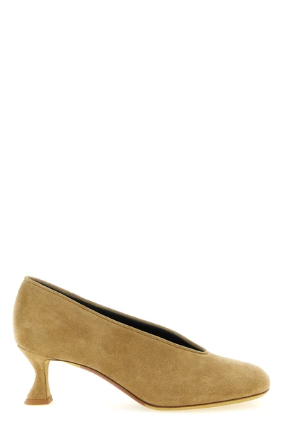 duck suede pumps