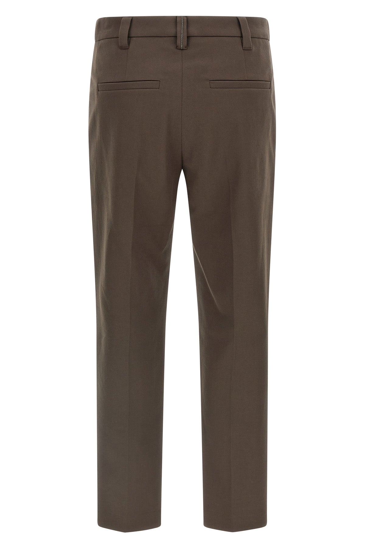 BRUNELLO CUCINELLI 40 micro striped cotton trousers
