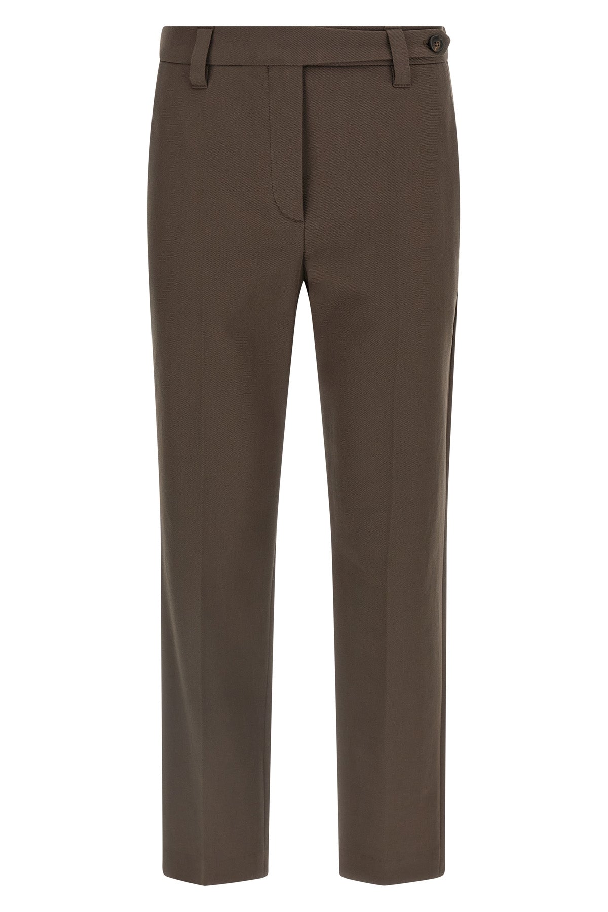 BRUNELLO CUCINELLI 40 micro striped cotton trousers