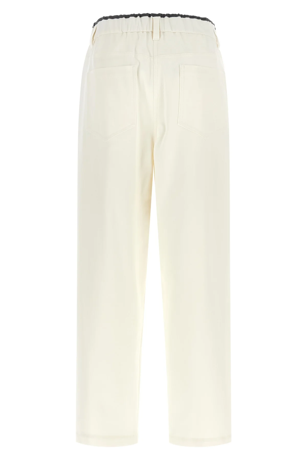 BRUNELLO CUCINELLI 36 brunello cucinelli trousers redefine the codes of everyday elegance through a re