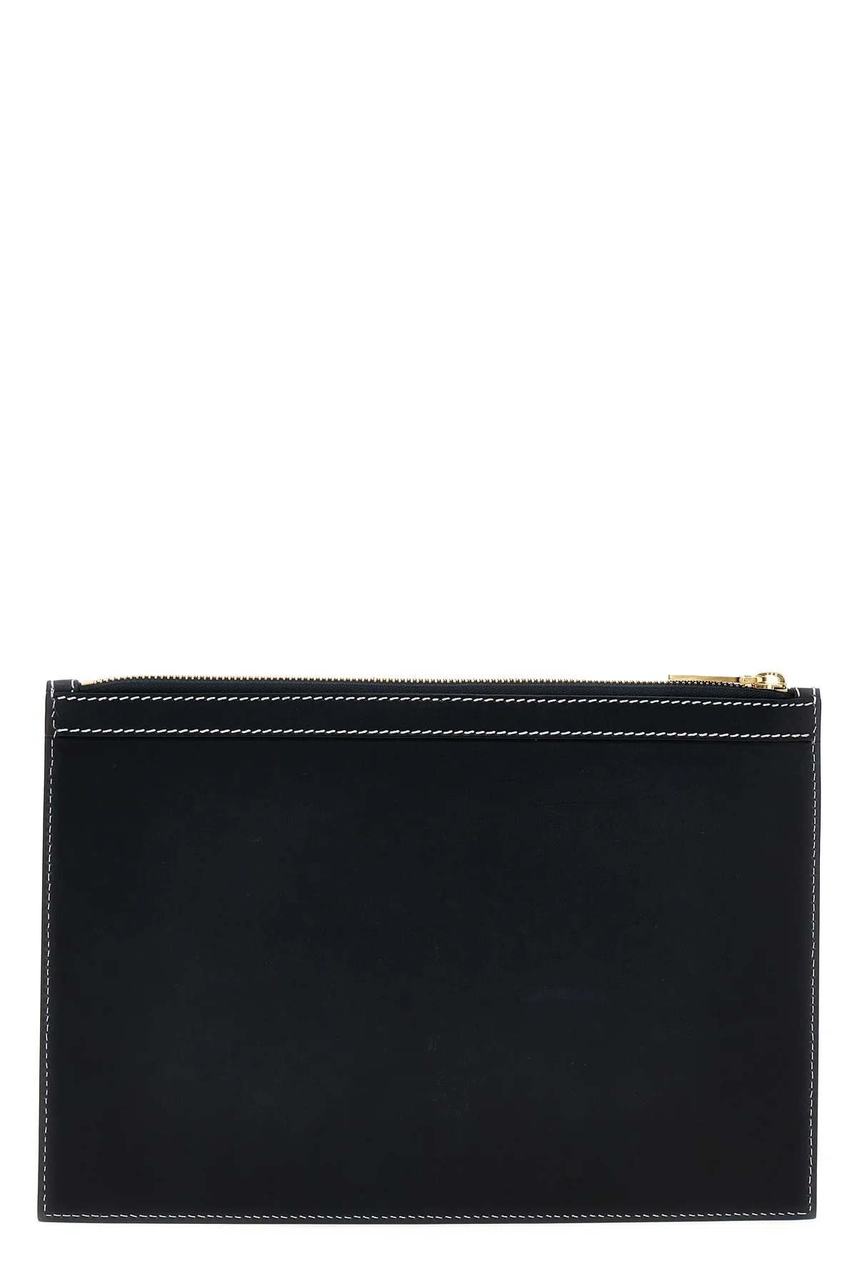 THOM BROWNE OS small document pouch in leather