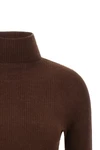 the fabiana filippi turtleneck redefines the concept of knitwear through a tight