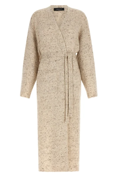 the fabiana filippi cardigan redefines the enveloping silhouette through a fine