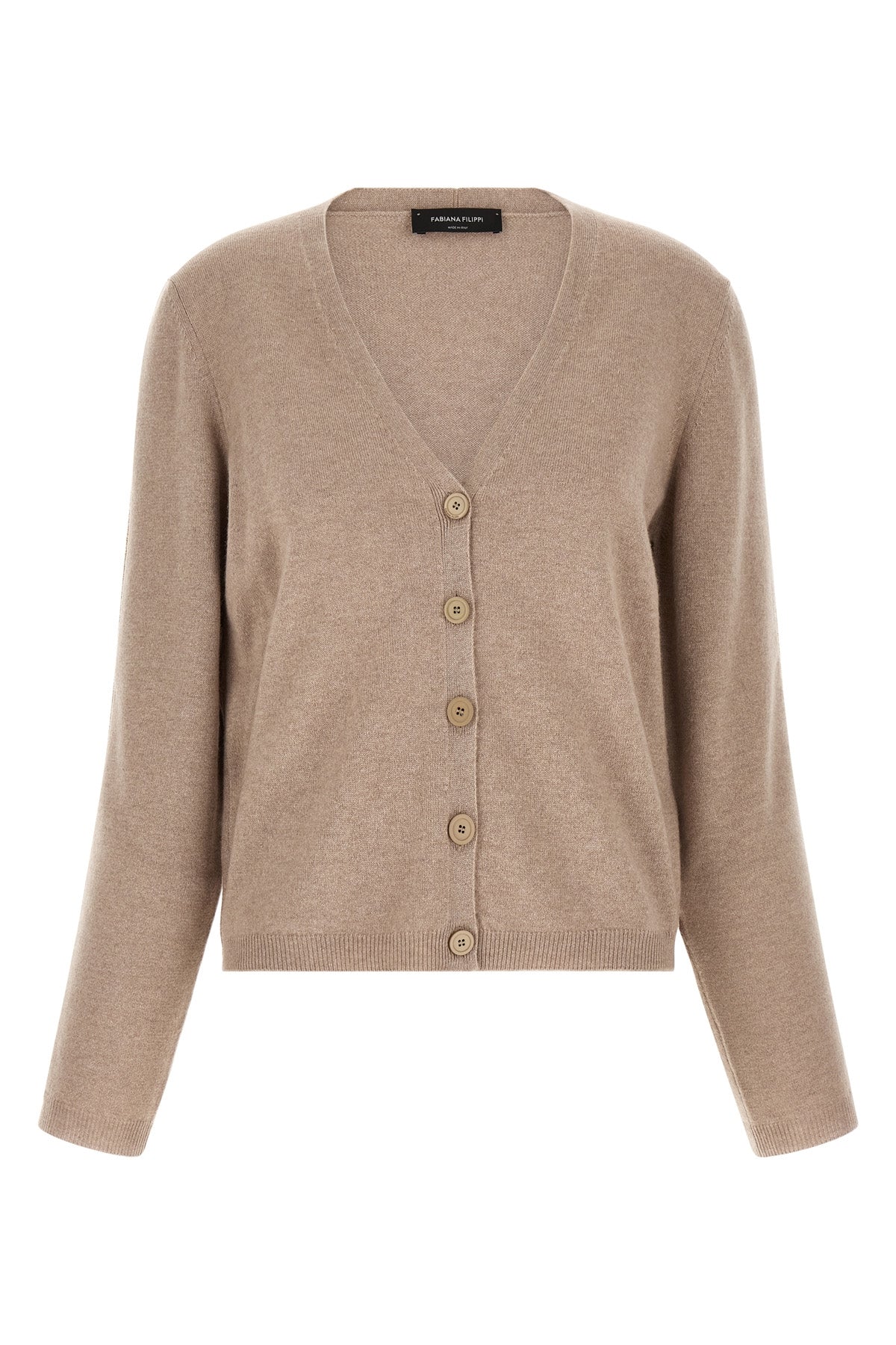 the fabiana filippi cardigan defines essential elegance through a classic v-neck