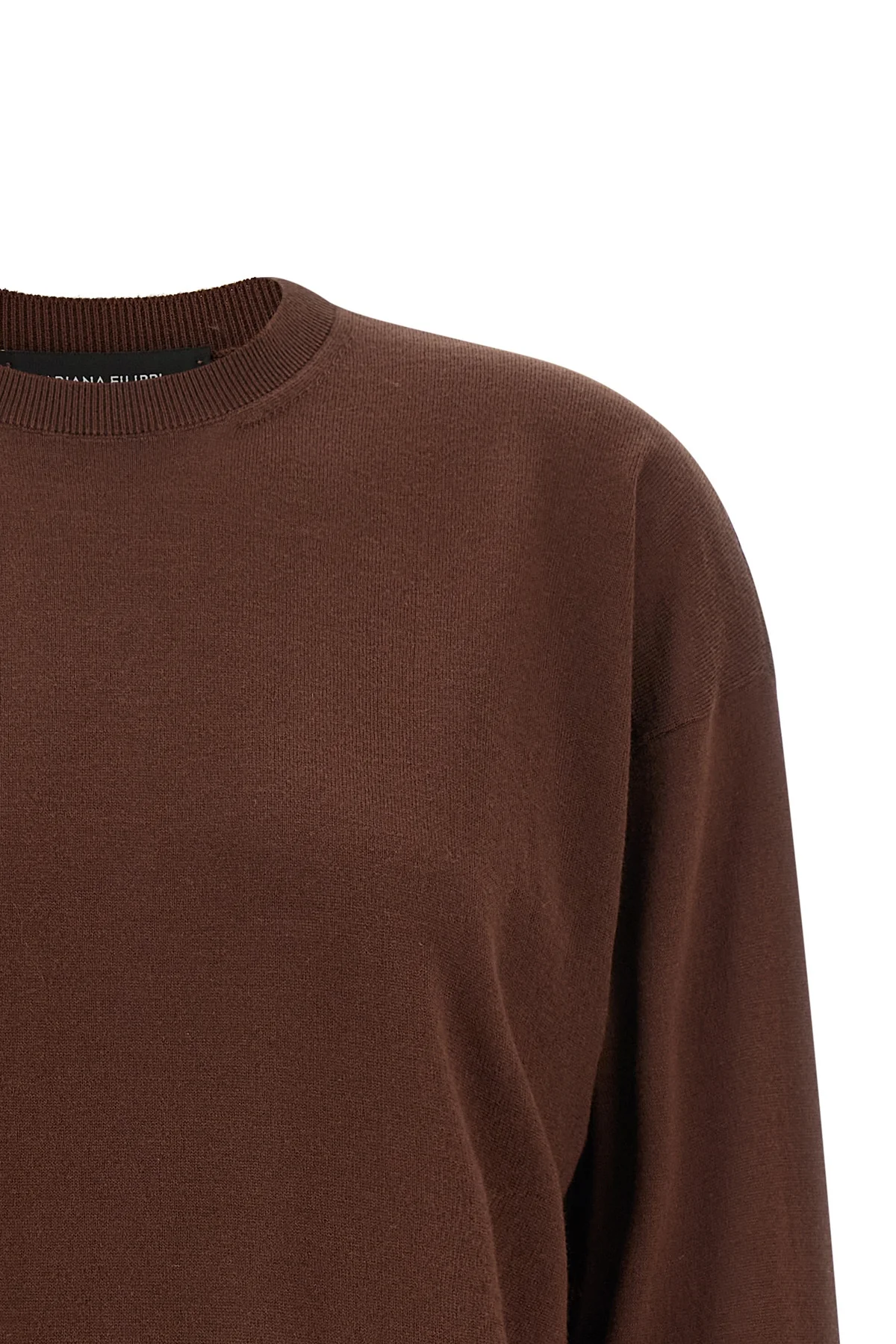 the fabiana filippi jersey reinterprets the classic crewneck design through a so