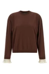 the fabiana filippi jersey reinterprets the classic crewneck design through a so