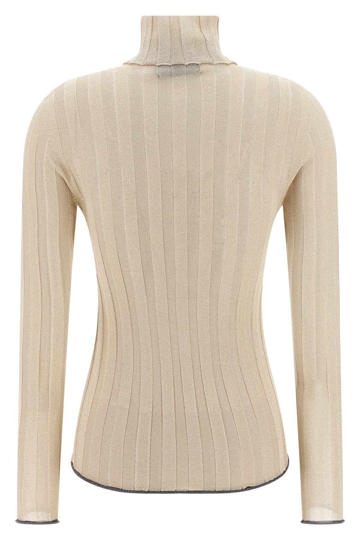 FABIANA FILIPPI 42 ribbed stretch lurex viscose sweater