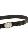 brunello cucinelli belt in fine texture calf leather