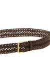 the brunello cucinelli woven calf leather belt