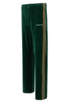 casablanca velour soft cotton velvet track pants
