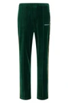 casablanca velour soft cotton velvet track pants