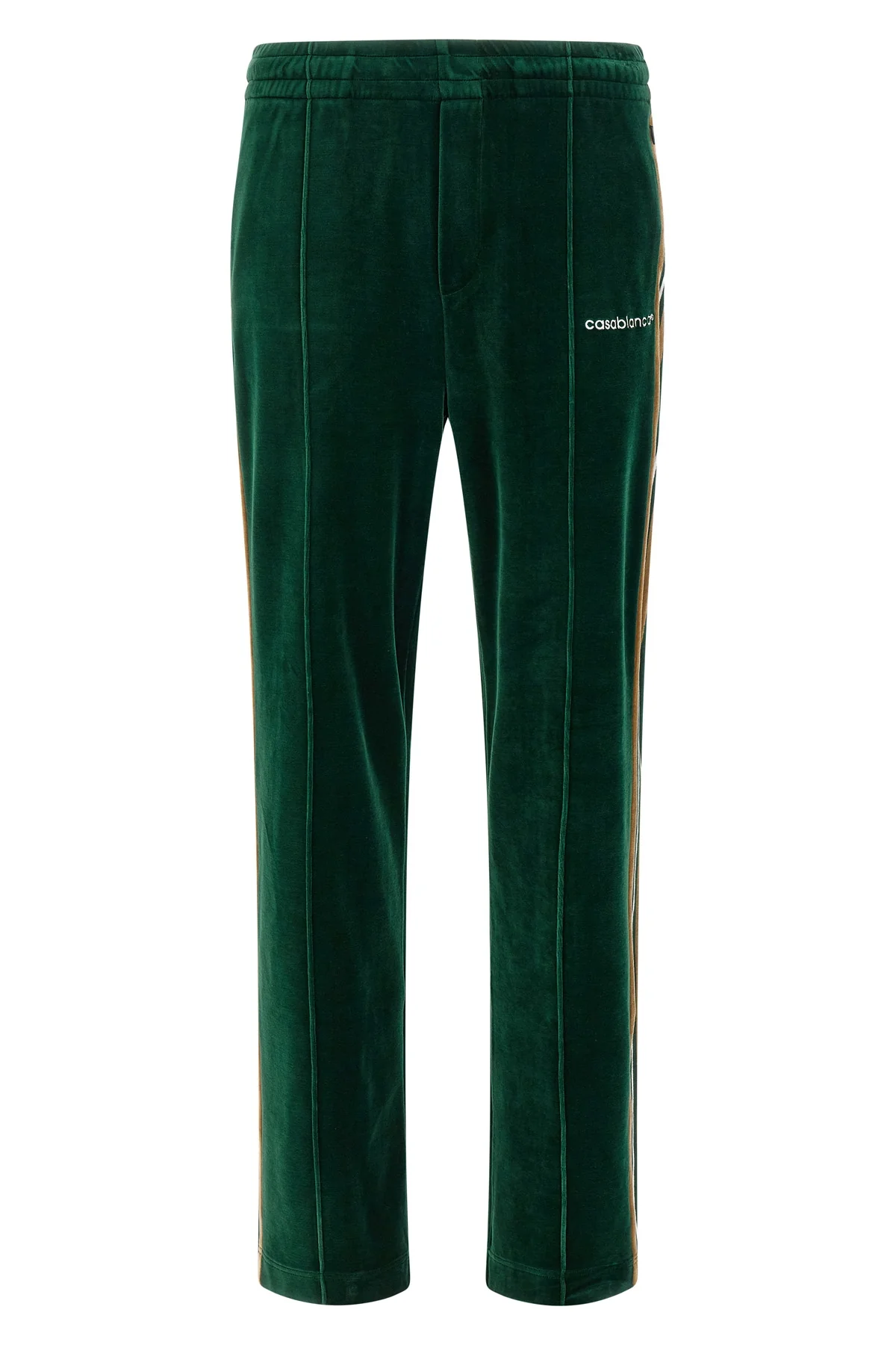 casablanca velour soft cotton velvet track pants