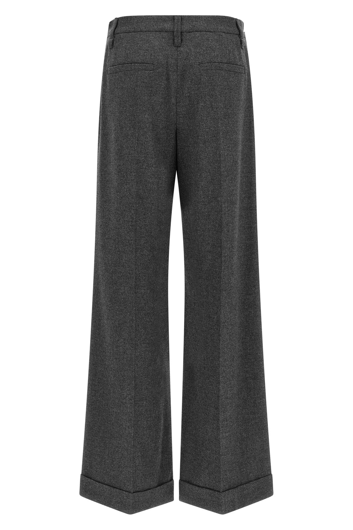 BRUNELLO CUCINELLI 36 virgin wool and cashmere mélange blend trousers