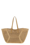 bc duo large shoulder bag in woven raffia