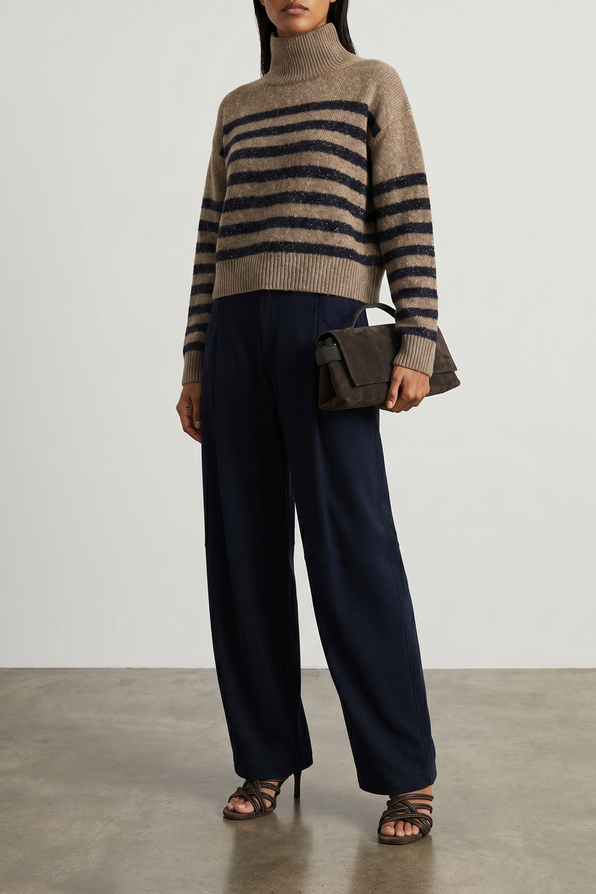 BRUNELLO CUCINELLI OS essence suede clutch