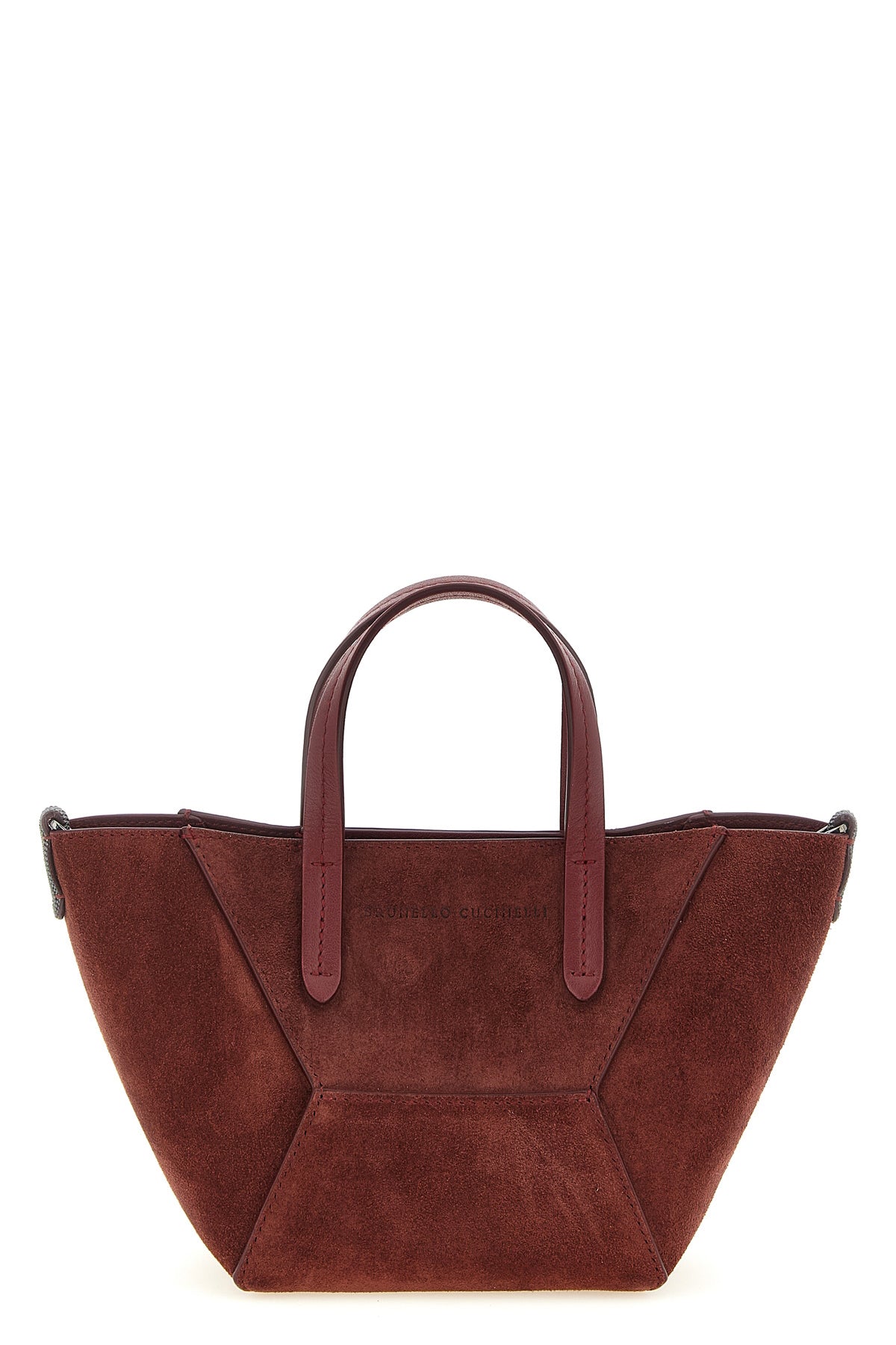 BRUNELLO CUCINELLI OS bc duo mini suede handbag