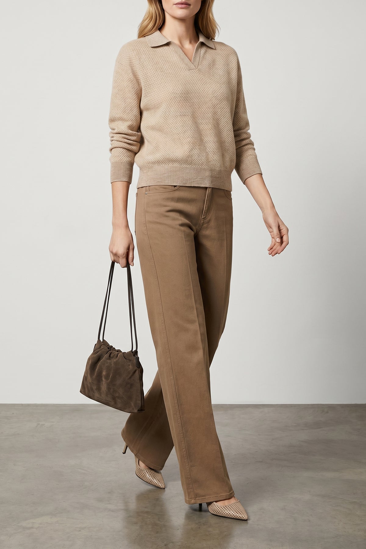 BRUNELLO CUCINELLI OS bc duo suede pouch