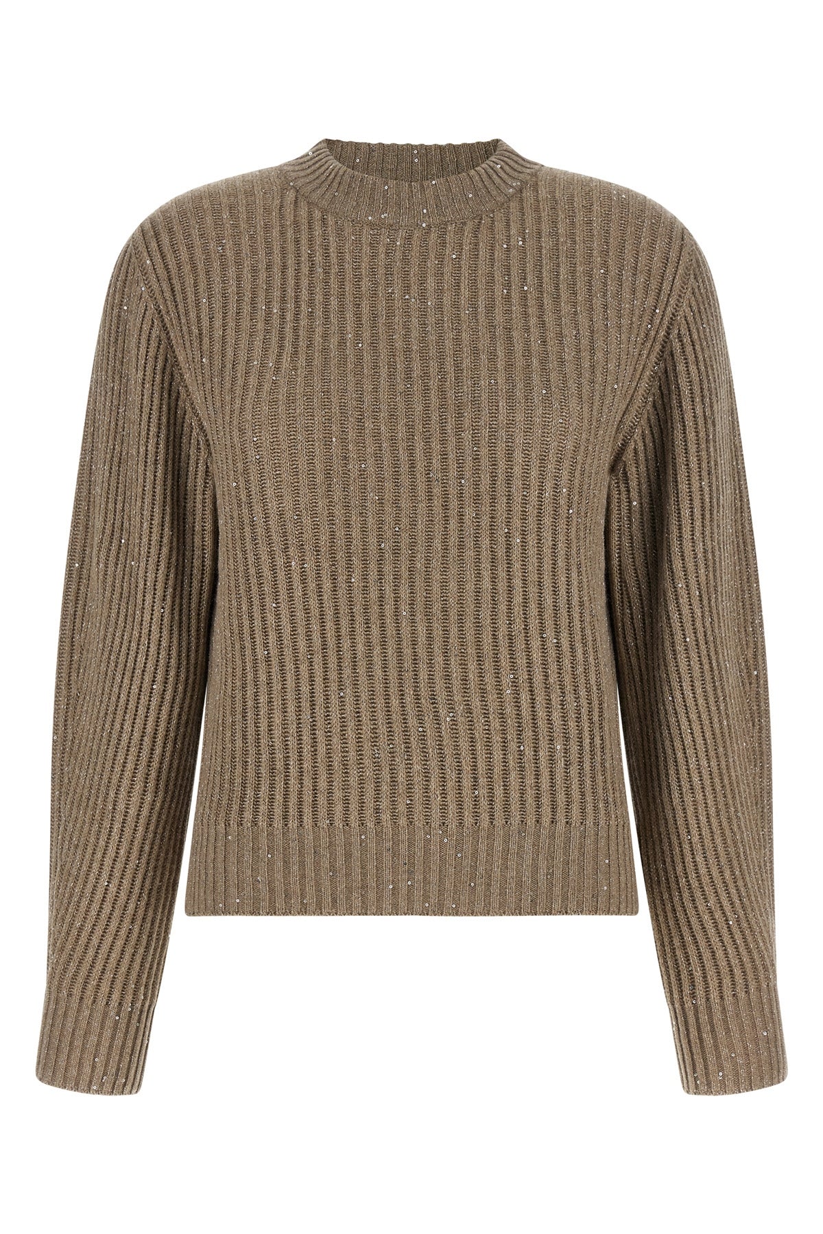 BRUNELLO CUCINELLI M sparkling cashmere and wool blend sweater